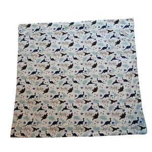 Chick Pea Baby Blanket Dinosaur ROAR Blue Sherpa Soft Plush Security Lovey 30x30